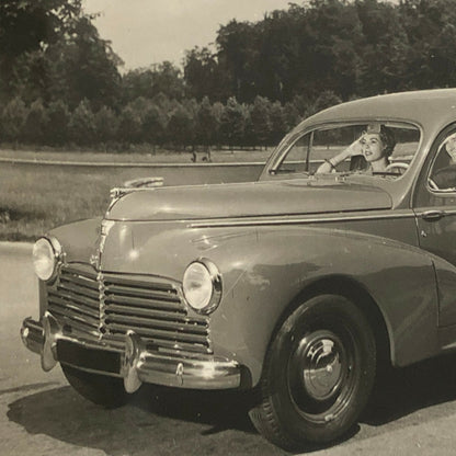 Vintage Peugeot 203 L Limousine Familiale Photo Photograph Print Peugeot 203L 
