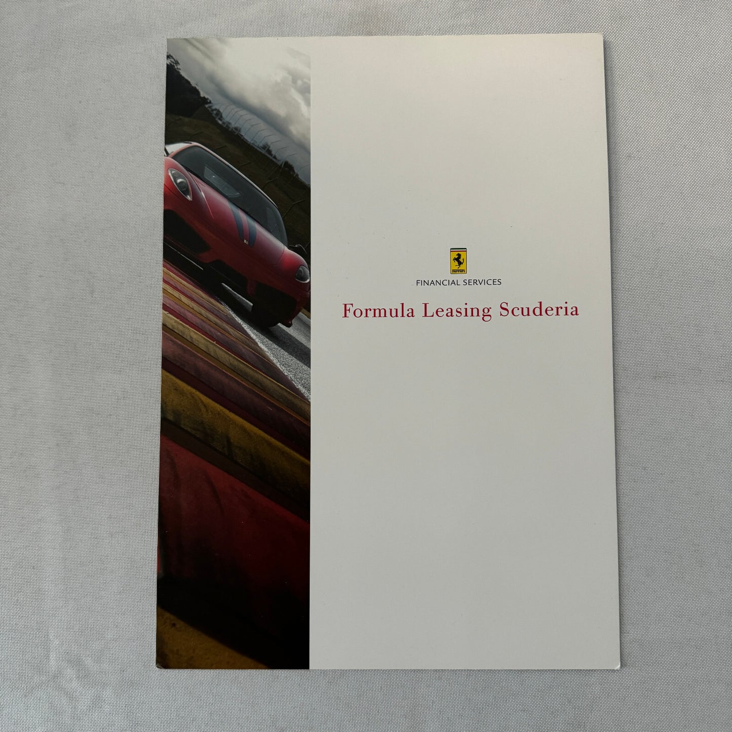 Ferrari Financial Services Formula Leasing Sales Brochure Catalog Advertising