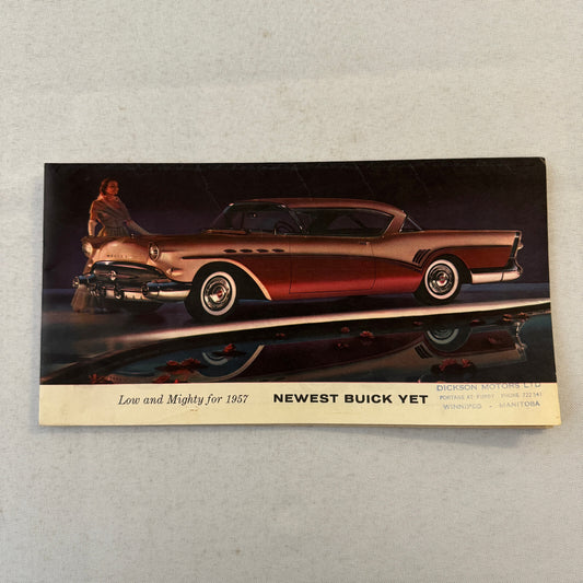 1957 Buick Car Sales Brochure Catalog Roadmaster Super Century Special Vintage