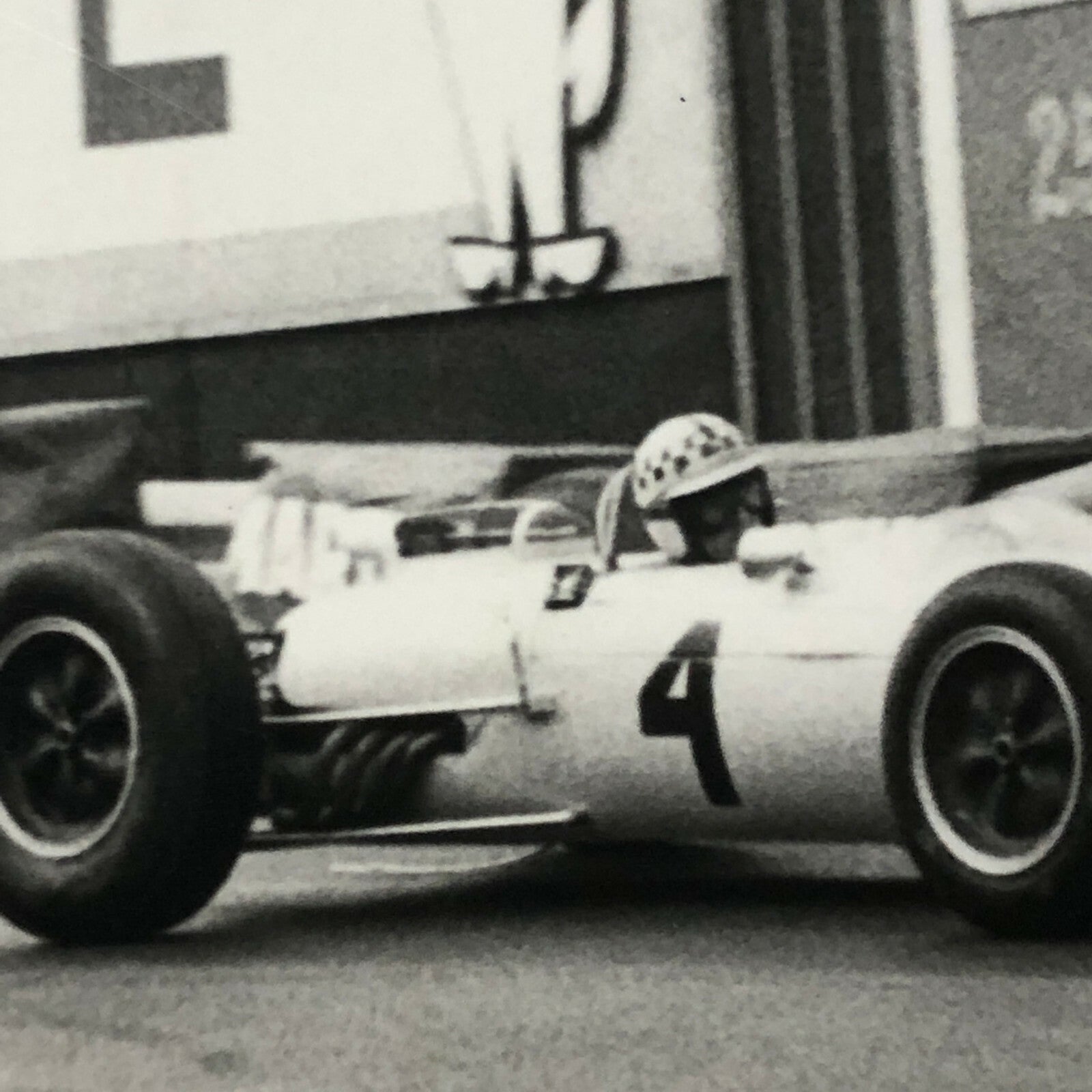 Vintage Grand Prix Racing Car Photo Photograph Print - Innes Ireland SPA Belgium