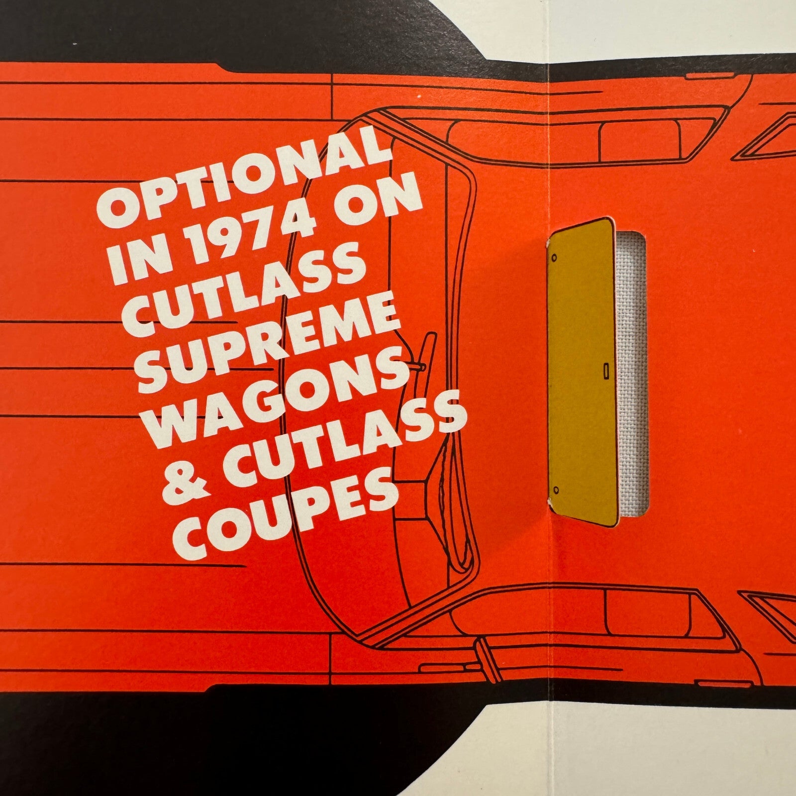 1974 Oldsmobile Cutlass Vista Vent Sunroof Sales Brochure Catalog Supreme Wagon