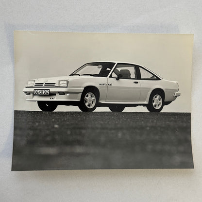 Opel Manta GSi Sports Car Factory Photo Photograph Print GERMAN Caption