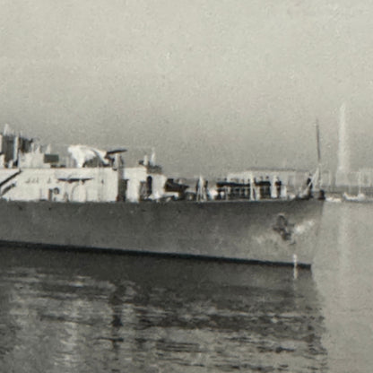 Vintage Royal Canadian Navy Military Ship HMCS Swansea Boat Visits Washington