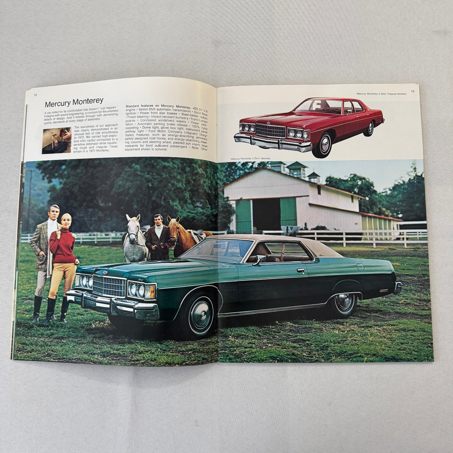 1974 Mercury Car Sales Brochure Catalog Marquis Montego Cougar Comet Monterey