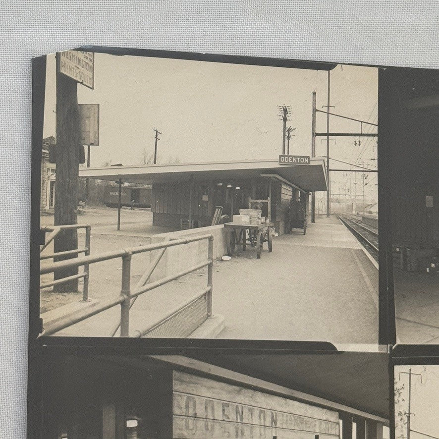 Vintage Pennsylvania Railroad Photo Contact Sheet Photograph Al Paul Lefton PRR