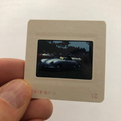 Porsche 356 Cabriolet Convertible Car Show 35mm Photo Slide Vintage 1981