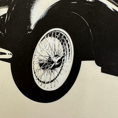 1939 Bugatti Type 57C Galibier Automobile Illustration Art Drawing Hand Drawn