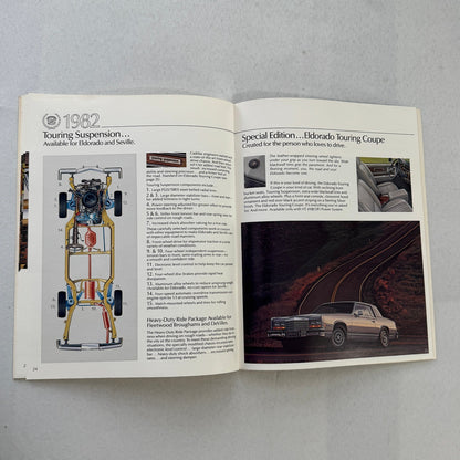 1982 Cadillac Car Sales Brochure Catalog Fleetwood Brougham Eldorado DeVille