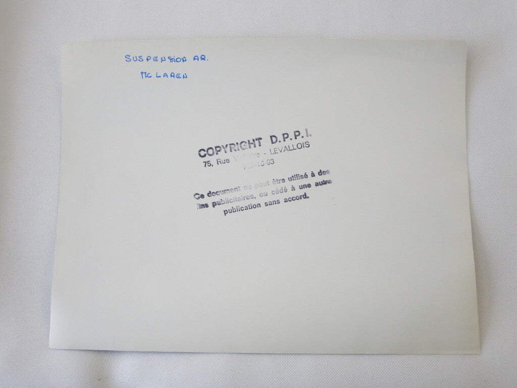 Vintage 1973 South Africa Grand Prix Racing Photograph Photo McLaren Suspension 