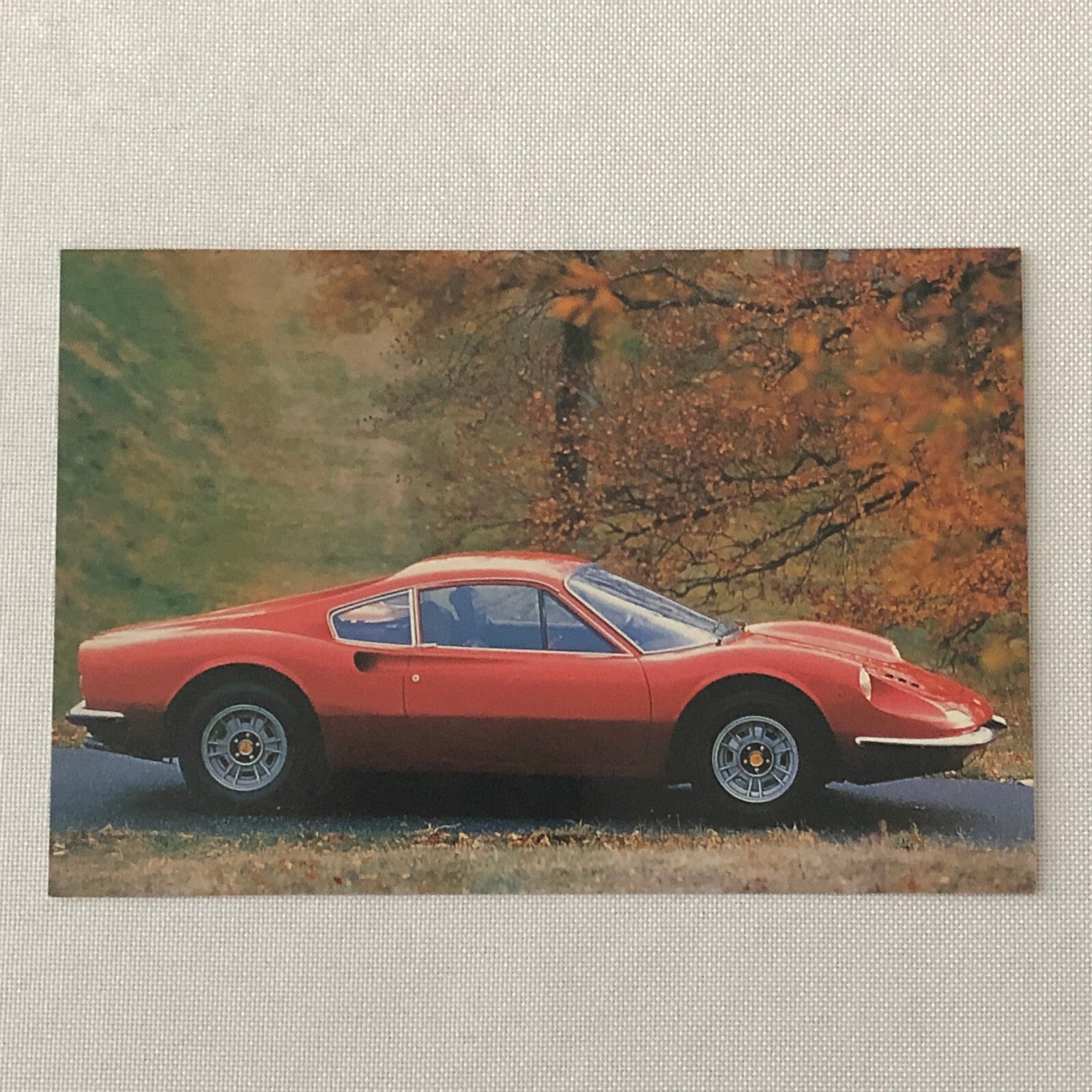 Ferrari 246 GT Dino Vintage Postcard Lot of 4 - Ferrari 246GT 246GTS 246 GTS