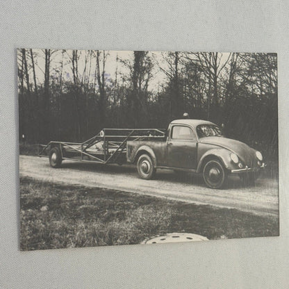 Custom Volkswagen Beetle Factory Truck Photo Photograph Print German Crash Test