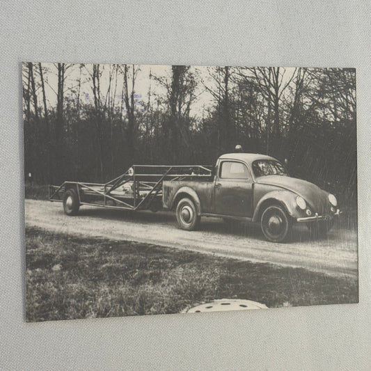 Custom Volkswagen Beetle Factory Truck Photo Photograph Print German Crash Test