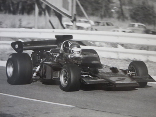Vintage 1973 South African Grand Prix Racing Photograph Photo - Ronnie Peterson 
