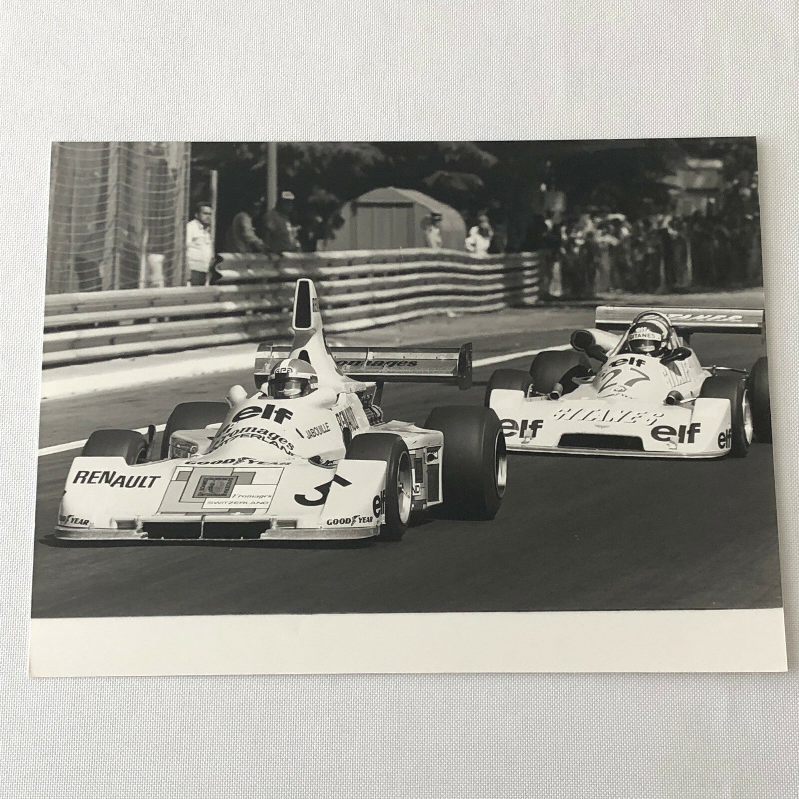 Vintage 1976 Formula 2 F2 Pau Grand Prix Racing Photo Photograph ELF Renault + 