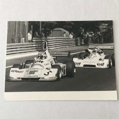 Vintage 1976 Formula 2 F2 Pau Grand Prix Racing Photo Photograph ELF Renault + 