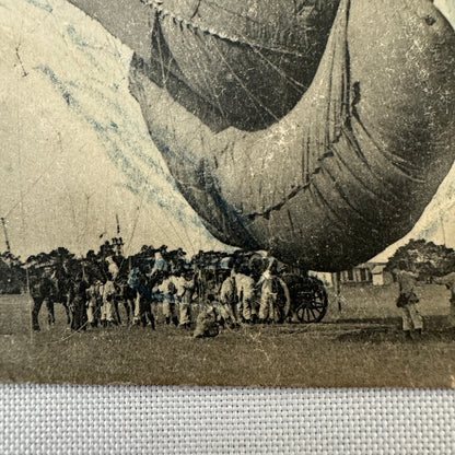 Vintage Zeppelin Airship Dirigible Postcard Post Card French