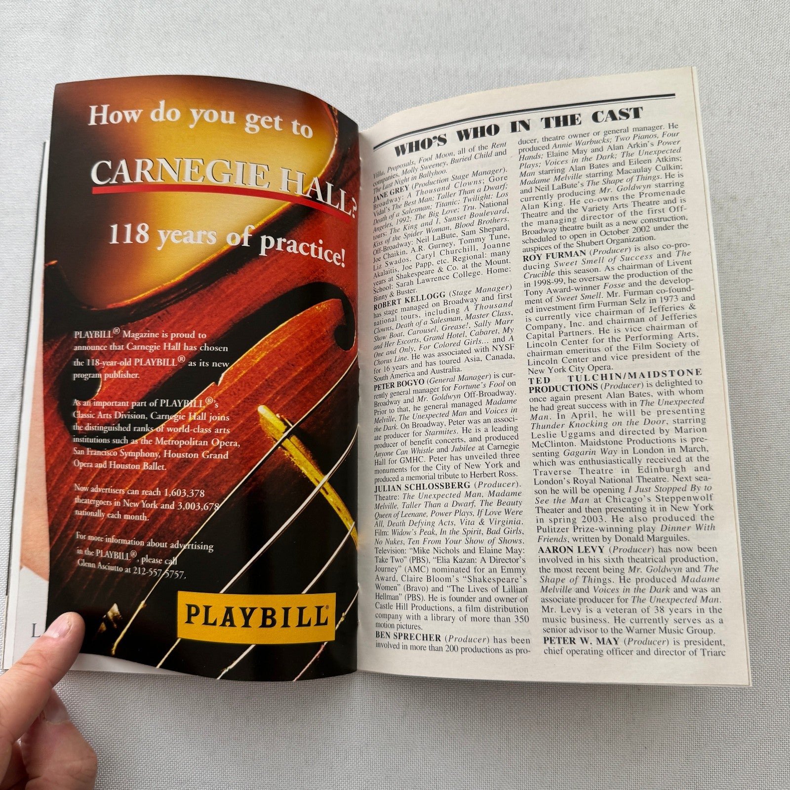 Fortune's Fool Cast Signed Theater Playbill Autographed Signature Alan Bates +