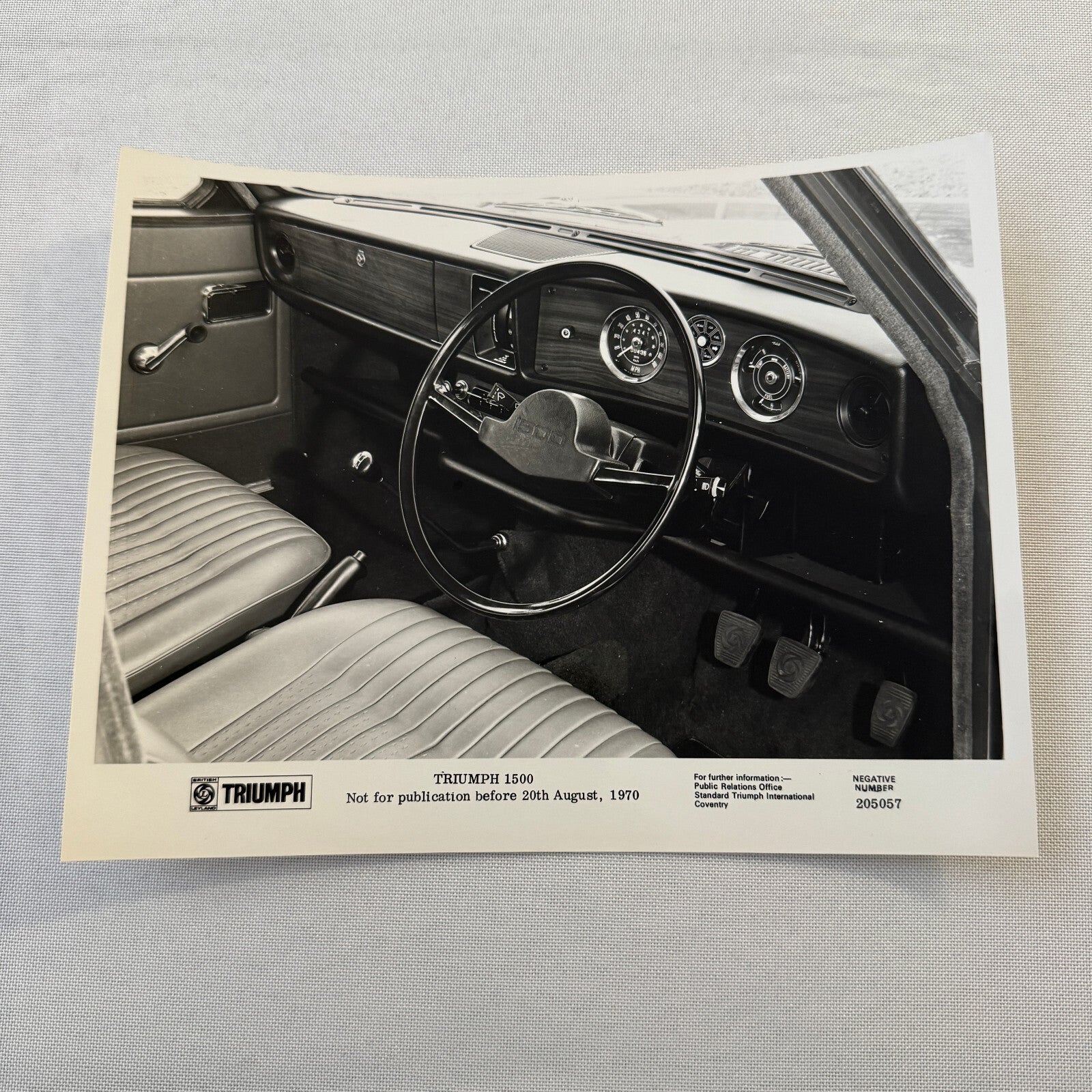 Triumph 1500 Car Factory Press Photo Photograph Print 1971