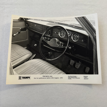 Triumph 1500 Car Factory Press Photo Photograph Print 1971