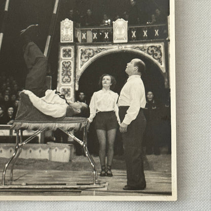 Vintage Circus Acrobat Tumbling Act Photo Photograph Original Allison Berlin