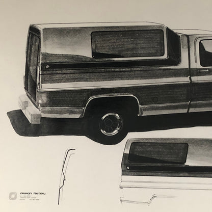 Vintage Car Design Photo Photograph Chevrolet Squarebody Pickup Graphics Package