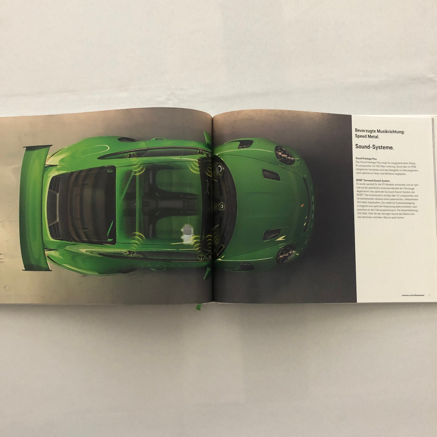 Porsche 911 GT3 RS Sales Brochure Catalog Hardbound Book Porsche GT3RS GERMAN