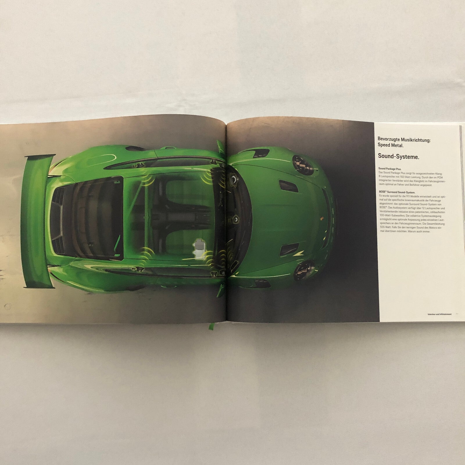 Porsche 911 GT3 RS Sales Brochure Catalog Hardbound Book Porsche GT3RS GERMAN