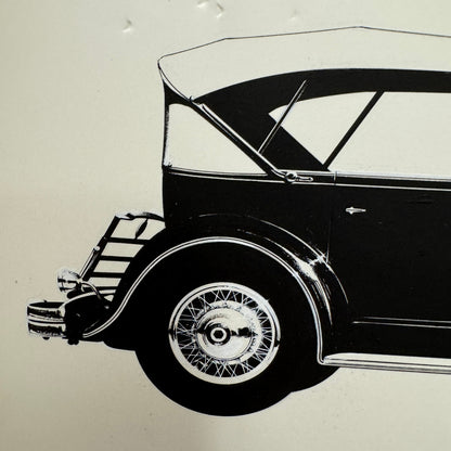 1932 Packard Model 905 Phaeton V12 Car Illustration Art Drawing Hand Drawn