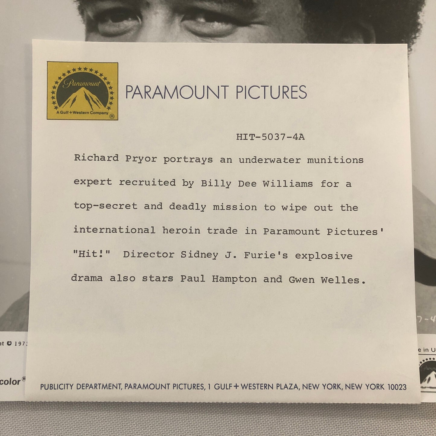 Richard Pryor Comedian Hit Movie Film Press Photo Photograph Paramount Pictures