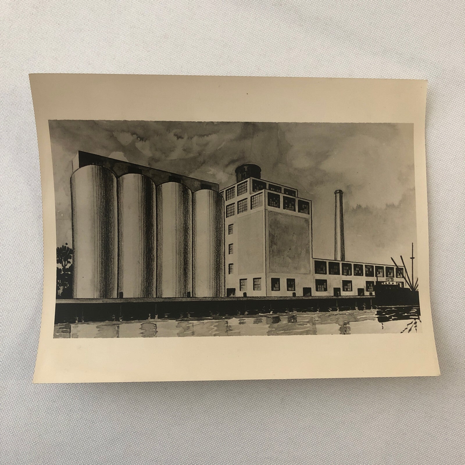 Press Photo Photograph Norfolk Virginia Soybean Factory Architectural Design