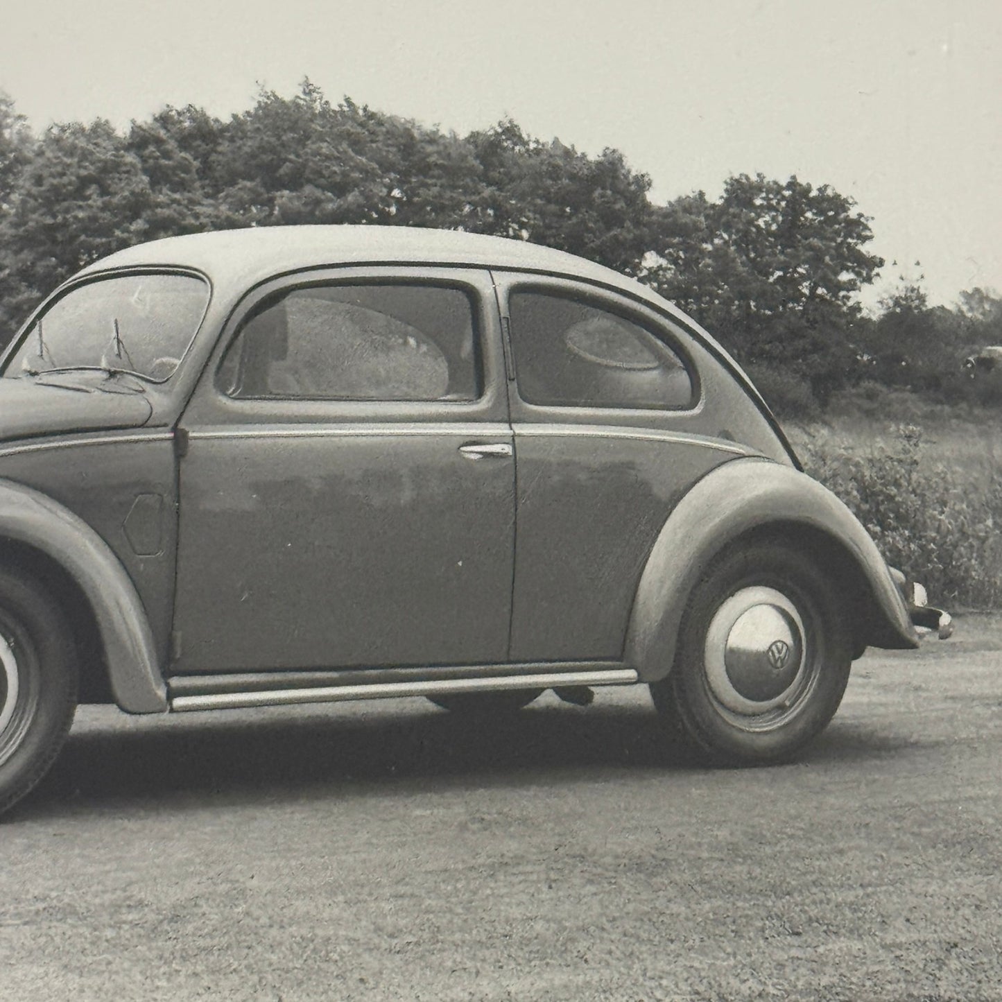 Vintage Volkswagen Beetle Coupe VW Automobile Photo Photograph Print