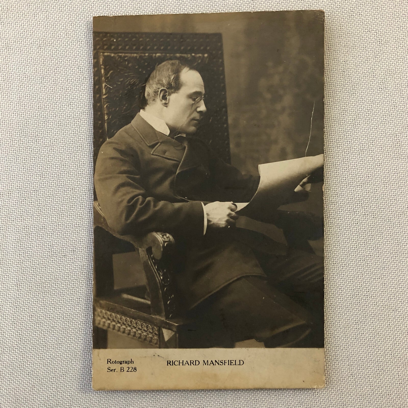 Vintage Antique Postcard Post Card Richard Mansfield 