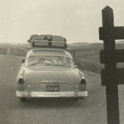 Vintage Automobile Photo Photograph Print Snapshot Car Welcome to Montana