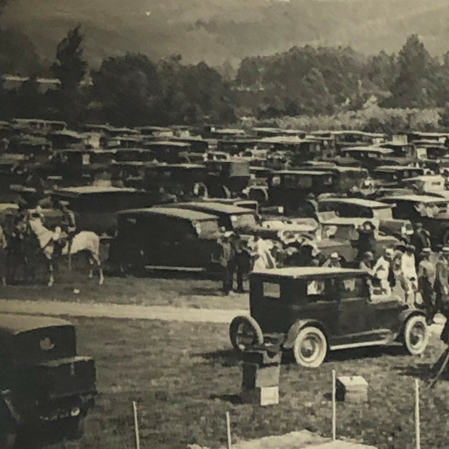 Antique Press Photo Photograph Agence Meurisse Paris Racing Event ? Cars People