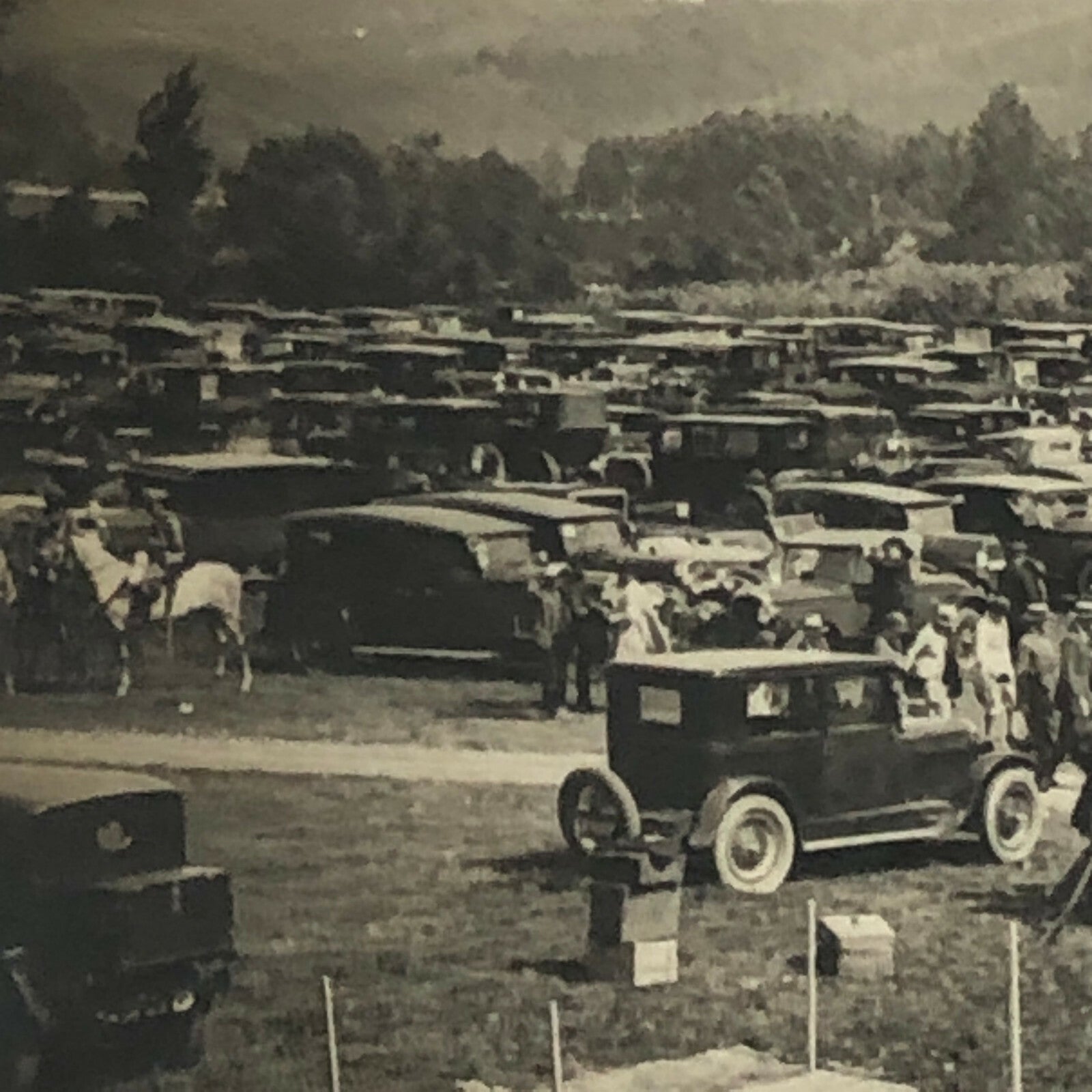Antique Press Photo Photograph Agence Meurisse Paris Racing Event ? Cars People