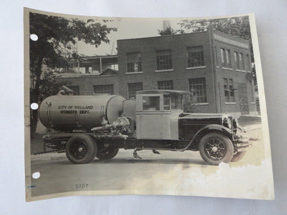 Vintage Factory Photograph Bickle Fire Engine Limited Factory Truck Welland