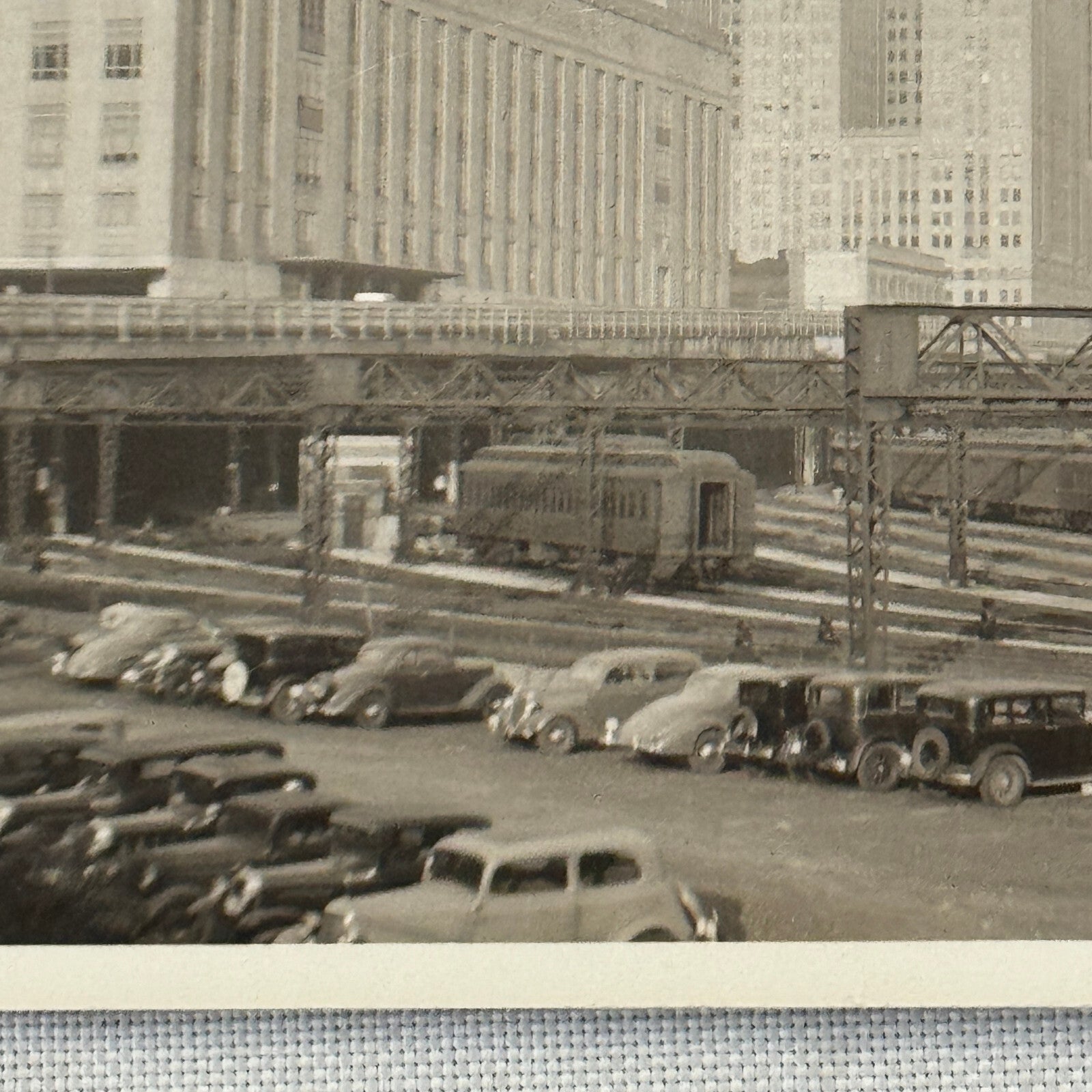 Vintage Train Photo Photograph Railroad Railway Rail Cars