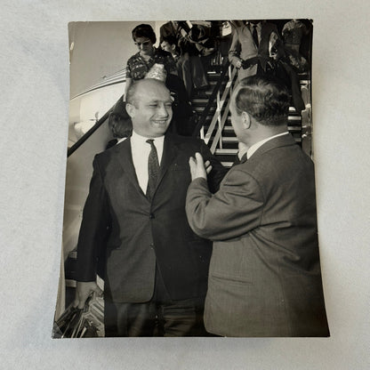 Juan Manuel Fangio Racing Driver Press Photo Photograph Print Vintage Italian
