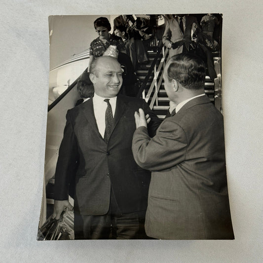 Juan Manuel Fangio Racing Driver Press Photo Photograph Print Vintage Italian