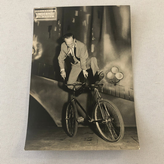 Circus Performer Vintage Photo Photograph Bicycle Balancing Act Berlin Germany