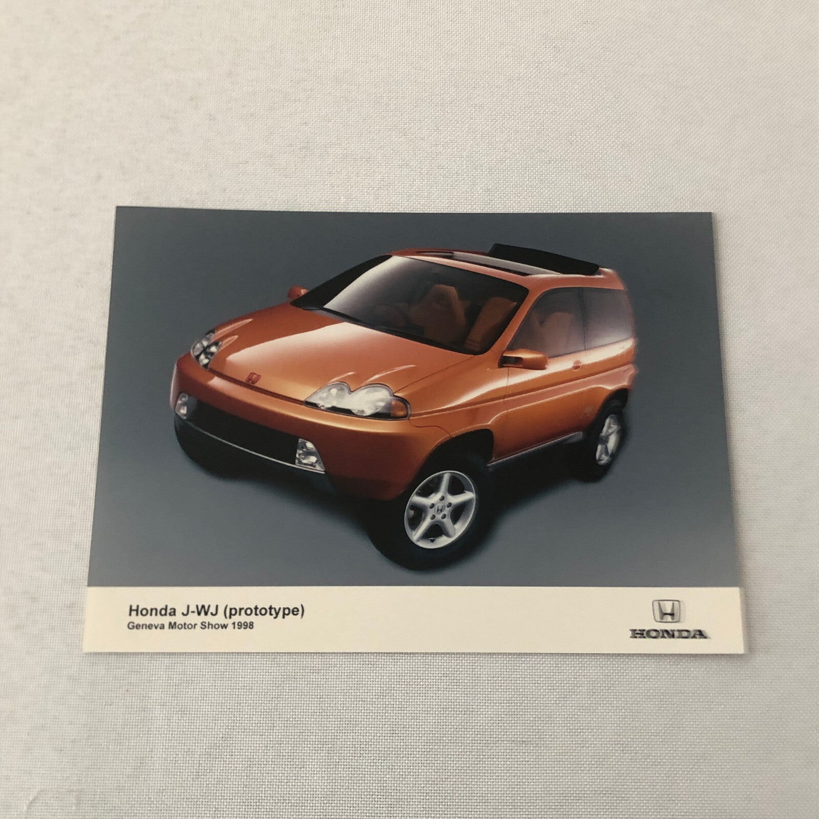 Honda J-WJ Concept Car Prototype Factory Press Photo Photograph Lot 2x 1998