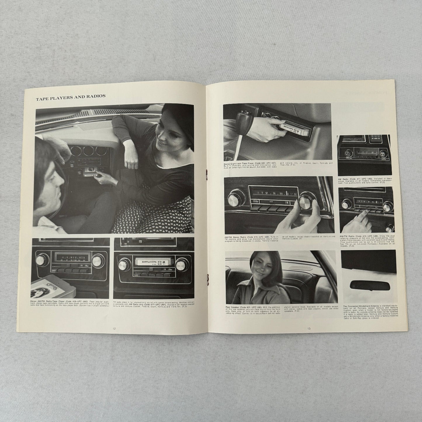 1973 Pontiac ACCESSORIES Sales Brochure Catalog Firebird Ventura GTO Catalina +