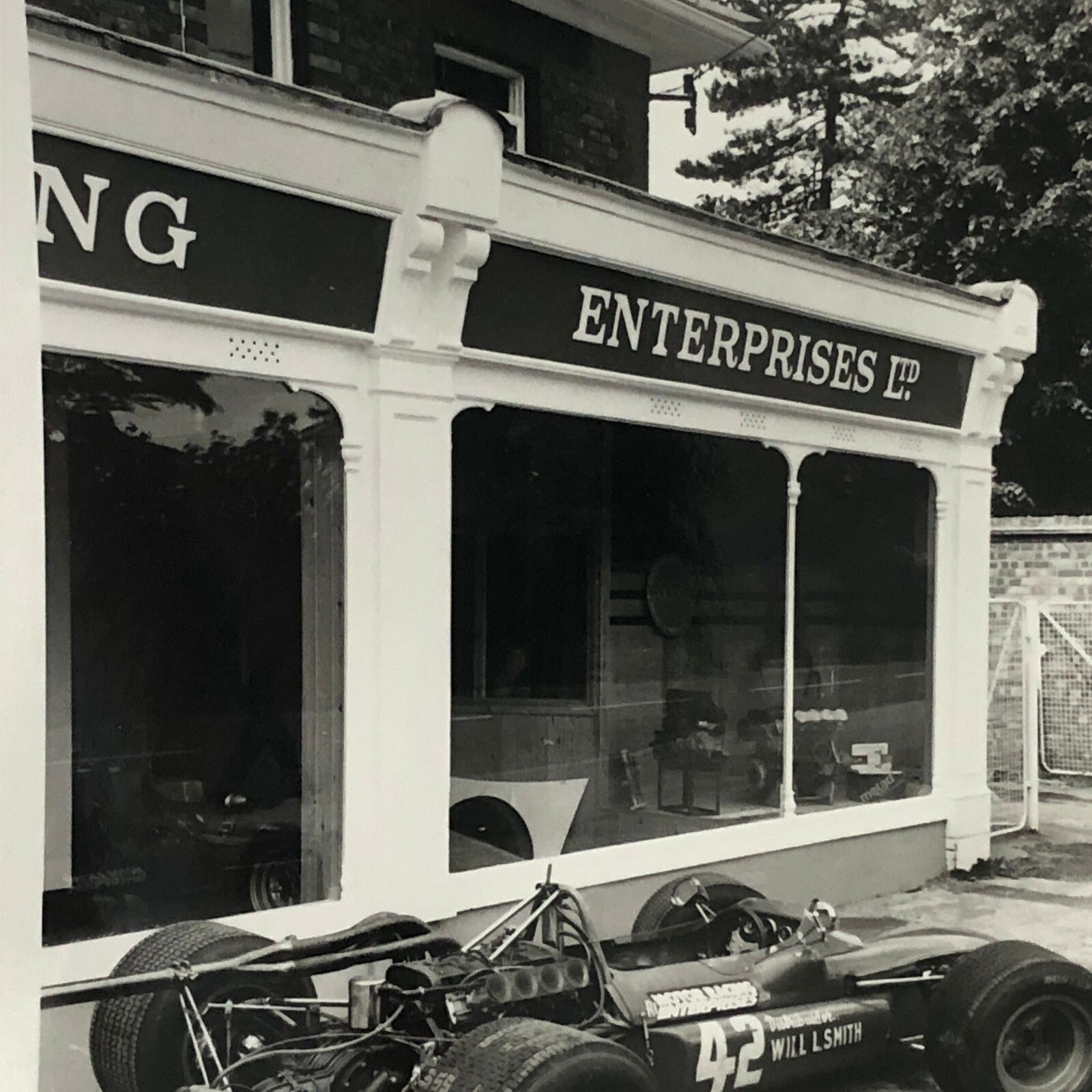 Vintage Racing Car Photo Photograph - Motor Racing Enterprises Team Building Car