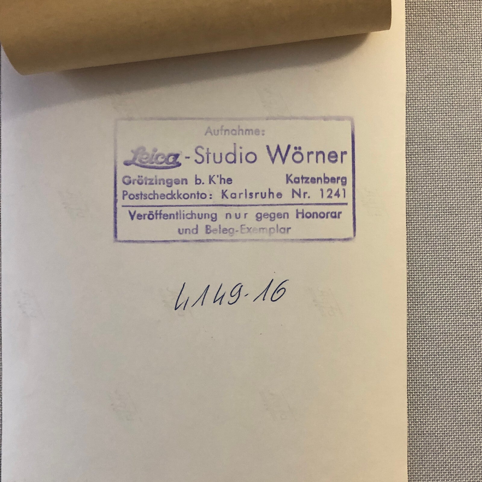 Vintage Racing Photo Photograph Nurburgring Studio Worner