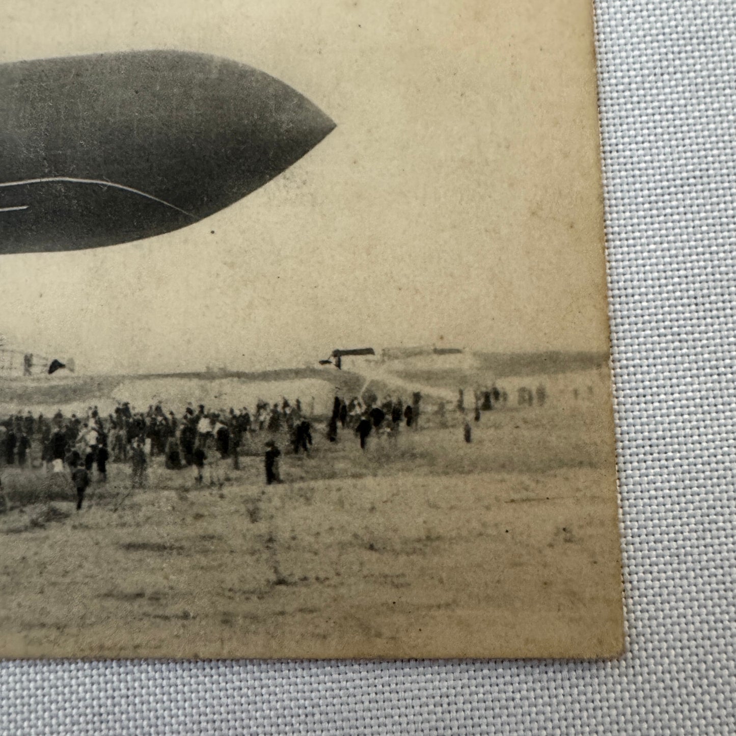 Vintage Zeppelin Airship Dirigible Postcard Post Card French Le Clement Bayard
