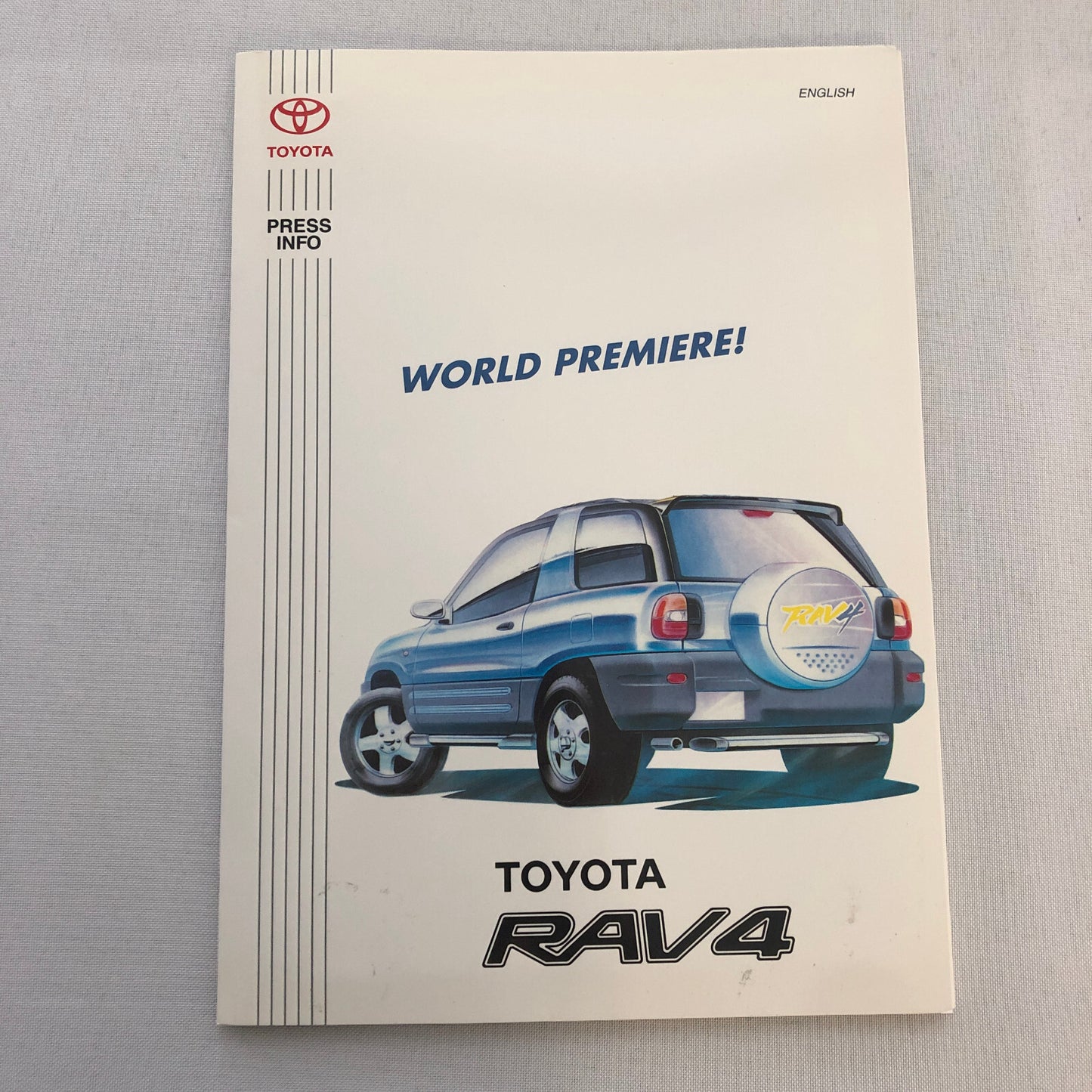 Toyota RAV4 World Premiere Press Kit Brochure with Photos