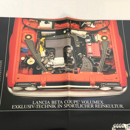 Lancia Beta Coupe Car Sales Brochure Catalog German Text