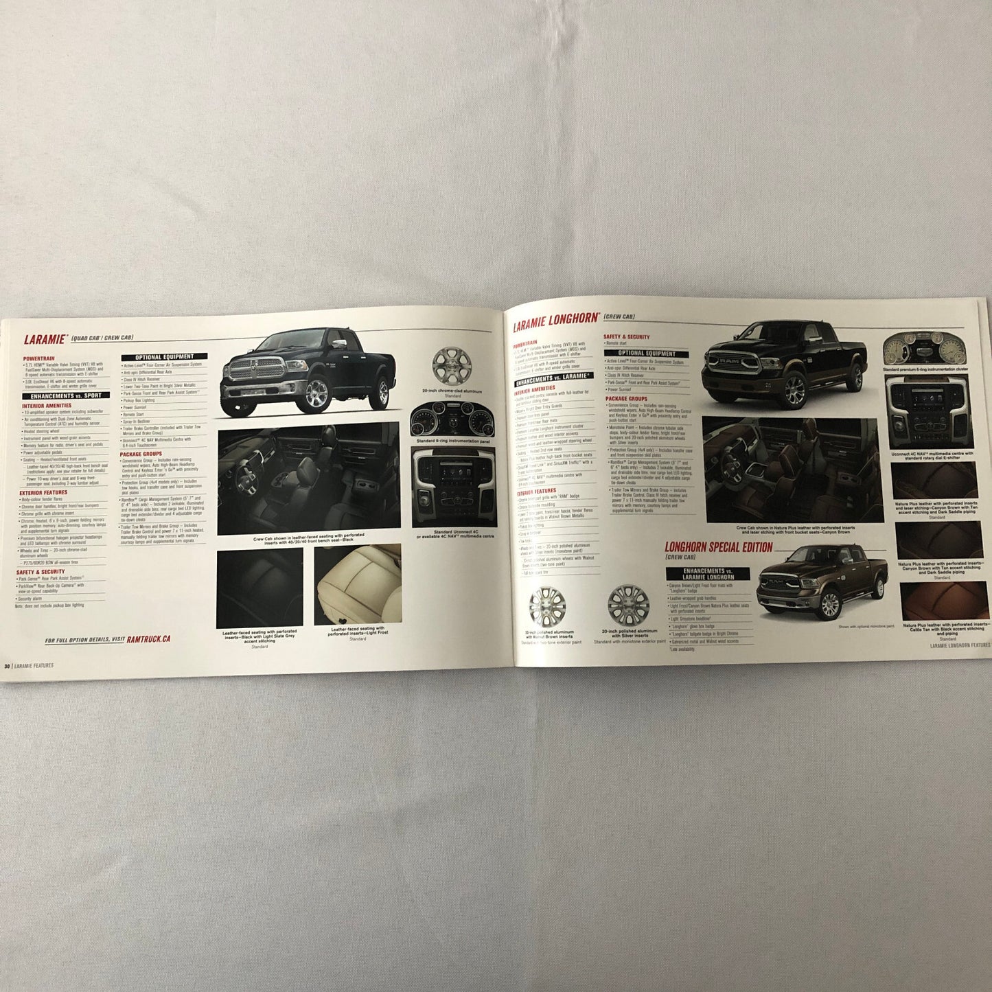 2018 Dodge Ram Pickup Truck Sales Brochure Catalog Big Horn Harvest Rebel ST +