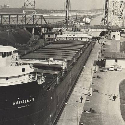 Vintage Ship Press Photo Photograph Print Boat Montreal Montrealais 1963