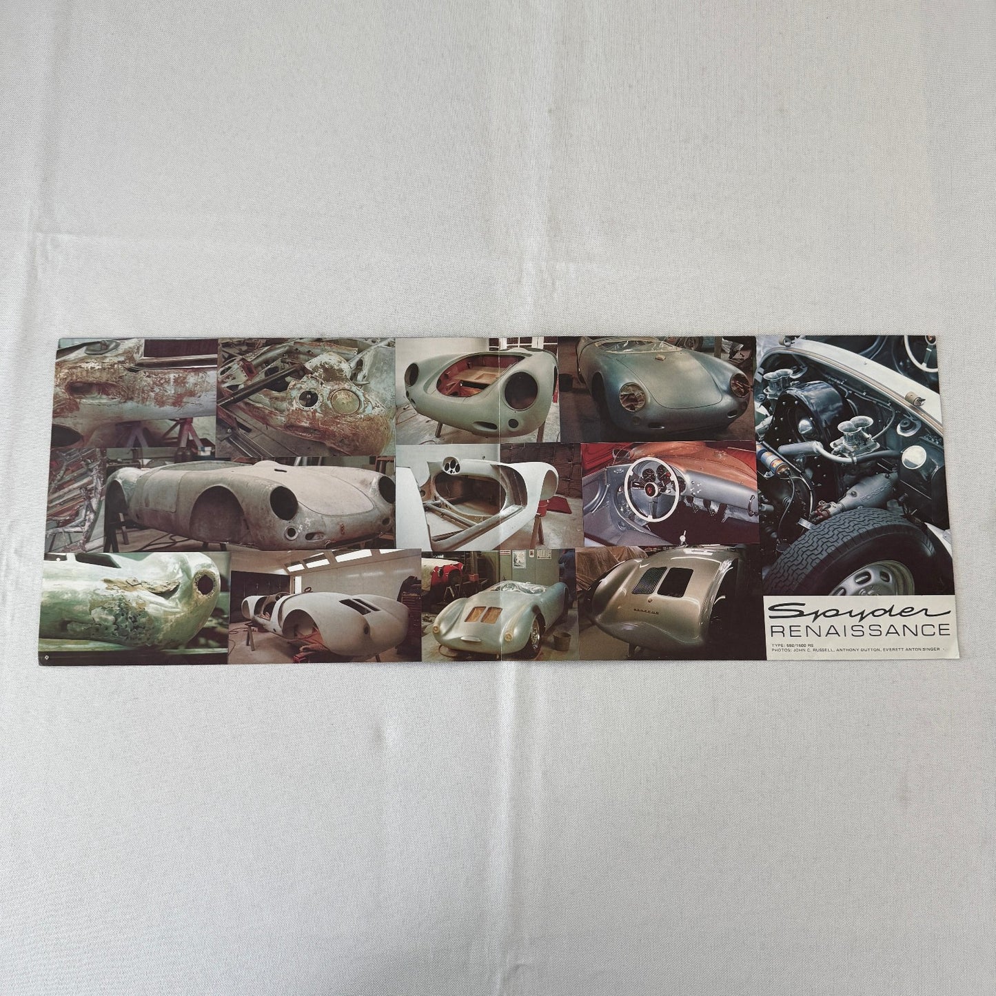 Porsche 550 Spyder 061 Renaissance Poster Brochure Everett Anton Singer